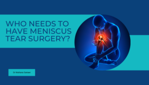 Meniscus tear surgery