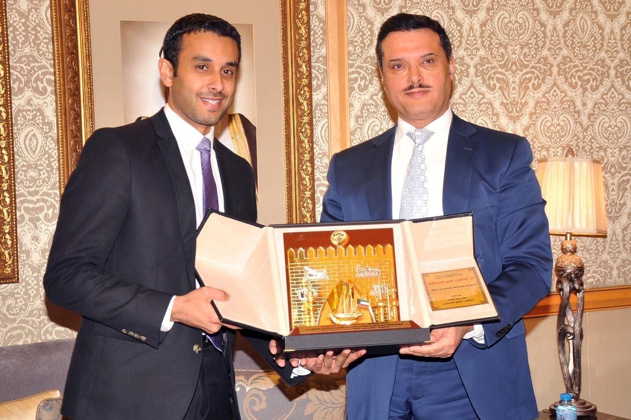 Honoured by Dr. Jamal Al-Harbi, then Minister of Health of Kuwait