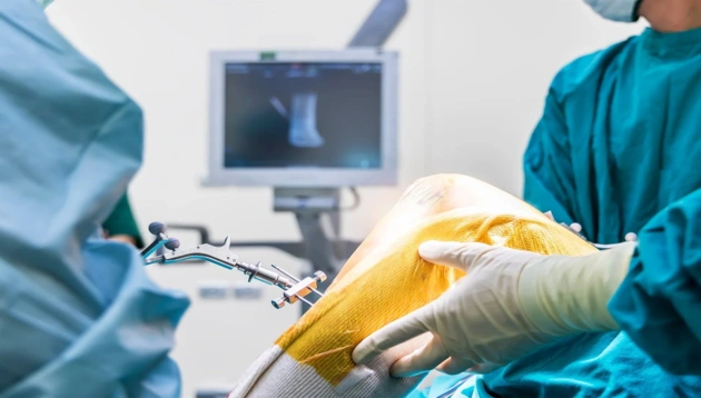 Traditional knee replacement surgery
